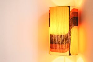 Photo Japanese log color paper lamp
