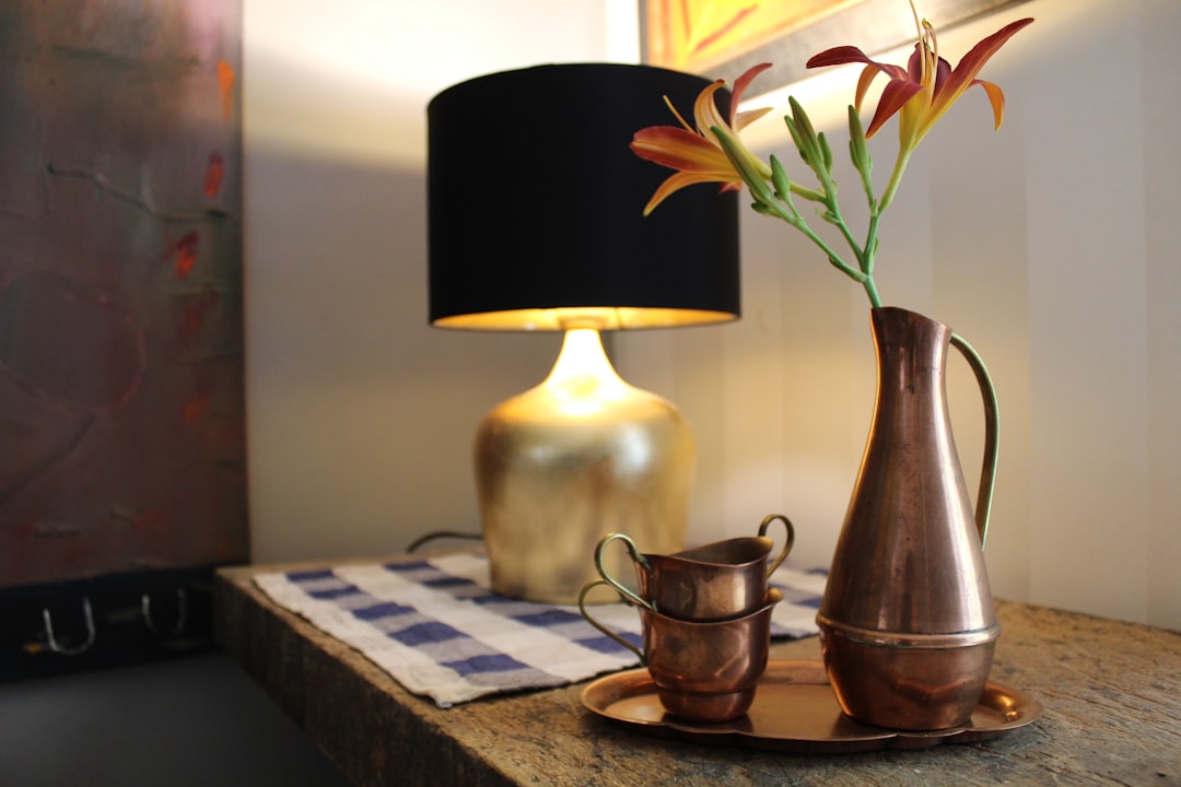 Photo ceramic accent table lamps
